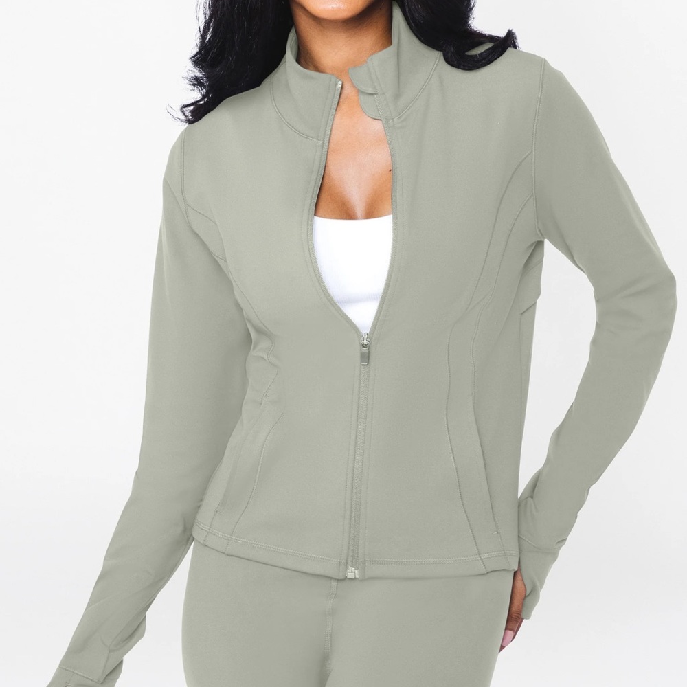 Carbon interlink full zip jacket